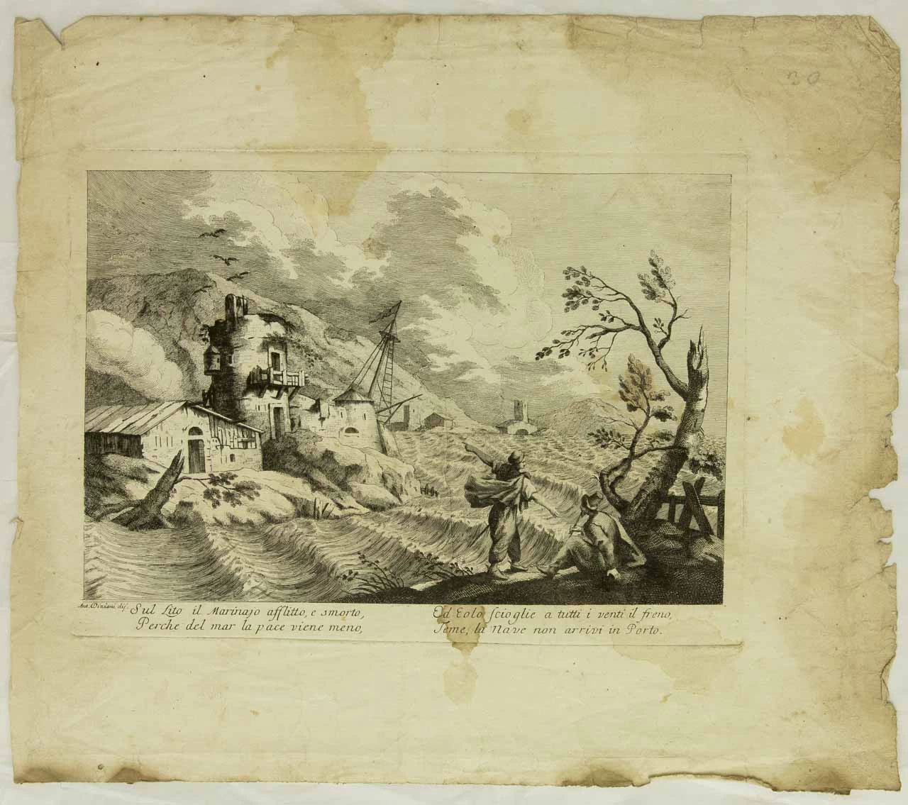 Litorale in burrasca - Museo Civico, Fondo Alpago, Novello, Belluno